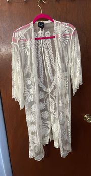 White Lace Duster