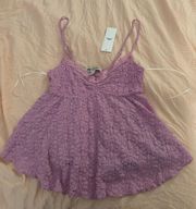 Smocked Babydoll Tank Top