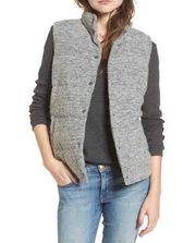 Bb Dakota gray wool blend button up vest xs