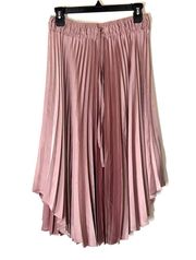 Club Monaco Pleated Blush Pink Mauve Midi Skirt Size Small