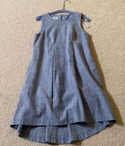 NEW DONNA MORGAN blue sleeveless dress