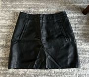 Forever 21 Black Leather Skirt