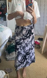 NWT  Midi Tie Dye Skirt