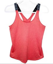 Soybu Coral Athletic Criss Cross Tank Top Medium