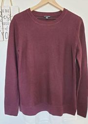 Women's Hilary Radley 2fer Heather Wine Size Medium Sweater 