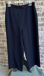 St John Collection Pants Size 10  Black Elastic Stretch Waist High Rise …