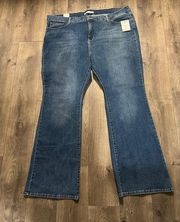 Levi Strauss Totally Shaping High Rise Flare Jeans Size24 M W37 L32 New