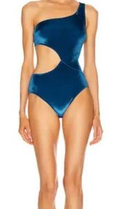 NWT Solid & Striped Claudia One Piece Swimsuit in Aqua Velvet Size XS