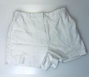 White Linen Nine West Shorts