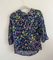 Eden & Olivia L Floral Button Down Blouse