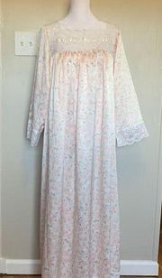 Vintage Christian Dior Floral Nightgown