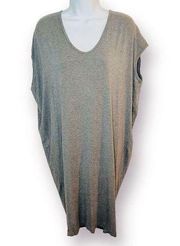 Joe Fresh V-neck Dolman Sleeve T-shirt Dress Grey S