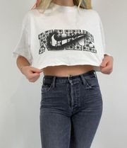 Gildan  Nike Graphic Reworked Cropped Tshirt