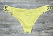 O’Neill Women's Gold Salt Water Solids Multi Sides Bikini Swim Bottoms sz S