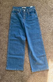 Levi’s Mile High Cropped Wide Leg Jeans