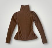 Brown  Turtleneck