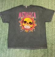 Urban Outfitters Metallica Skull Sun Rock Band T-shirt Sz 2XL