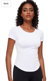 White Compression Workout Shirt