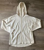 Burton Ellmore Full Zip Hoodie Vanilla Heather Women’s Size M Minimalist Cozy