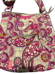 Vera Bradley   Pink Paisley Meets Plaid Cross Body Purse