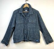 Acacia Cotton Knit Shacket Shirt jacket Blue Outdoors Hiking womens XL