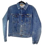 Vintage Rustler blue jean jacket 79111SW Size Medium 100% Cotton