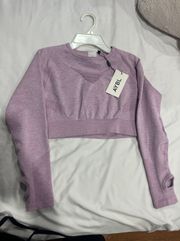 long sleeve crop top