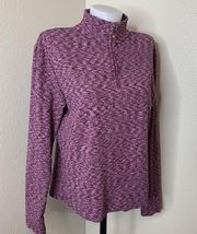 Purple Pink 1/4 Zip Pullover Women’s Size XL