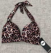 Cheetah Print Bathing Suit Top