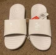 New NWT Under Armour Womens Ansa Fixed Slides White Size 9