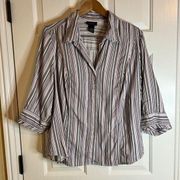 Lane Bryant 18/20W Button Down Top, Excellent Condition.