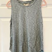 Cloth & Stone Tank Top Womens Small Gray Heathered Crew Neck Relaxed Fit