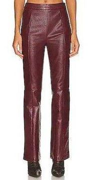 Faux Leather Flare Pants