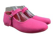 On Your Feet (7) VINTAGE Y2K Kung Fu Womens Pink Mary Jane Buckle Strap Flats