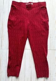 Womens Sz SP Swirl Print Dress Yoga Skinny Leg Pants W1657 - RUB