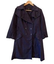 Joe’s Navy Blue Trench Coat Large Womens