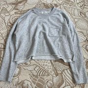 Aerie Cropped Pocket Crewneck