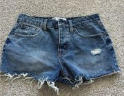 RSQ boyfriend cutoff jean shorts size 5