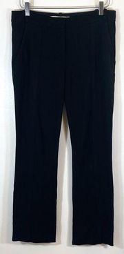 Diane Von Furstenberg Dress Pants Black Straight Leg Size 8