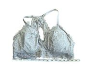 Aerie grey lace bralette XL