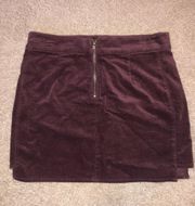 Forever 21 Maroon Mini Skirt Size Medium