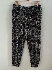 Ava Sky Honolulu Jogger Printed Pants Pockets Medium