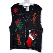 Vintage Bobbie Brooks Christmas Sweater Vest