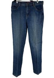 Gloria Vanderbilt Womens Amanda Petite Denim Jeans Size 12P Blue