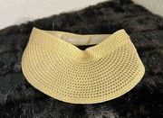 Calvin Klein  straw visor hat sun hat