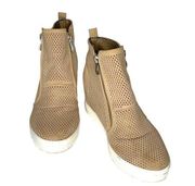 CCOCCI Wedge Booties CHARLOTE Brown Tan Suede 8