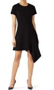 Slate & Willow • Black Ruffle Edge Hem Dress Size 4