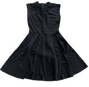 Blanc Noir Dress Womens Small Black Lace Sleeveless Fit Flare Mini Zip Back