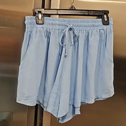 💕LUCY LOVE💕 Elastic Waist Derby Skort ~ Light Blue Large NWOT