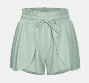 Halara Frill High Waisted Elastic Waistband  Flowy  Casual Shorts 3"